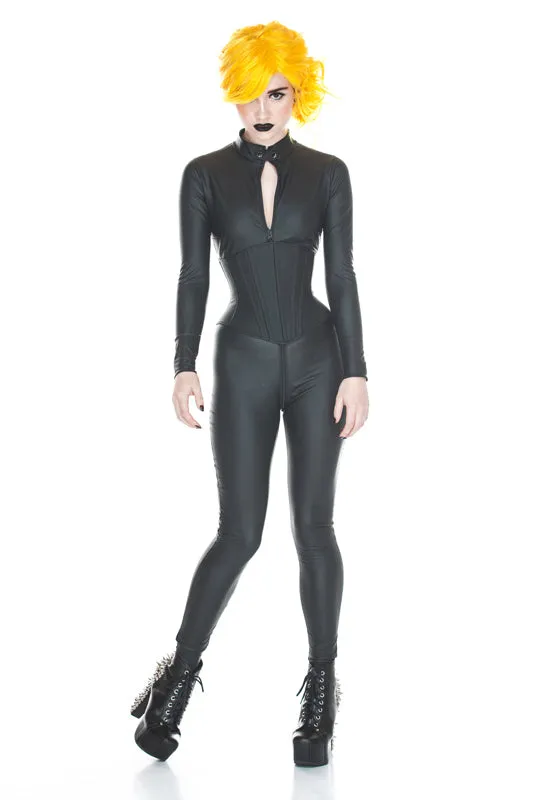 PVC Catsuit with a Collar