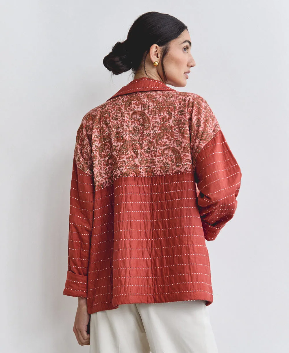 Quilted Chore Jacket - Rust - No. 240502 - Medium