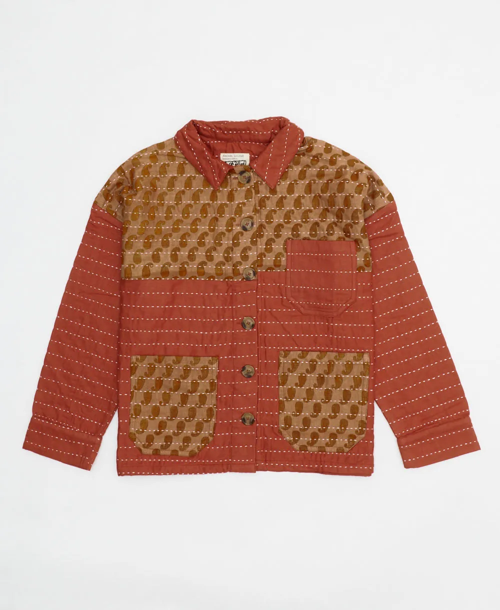 Quilted Chore Jacket - Rust - No. 240502 - Medium