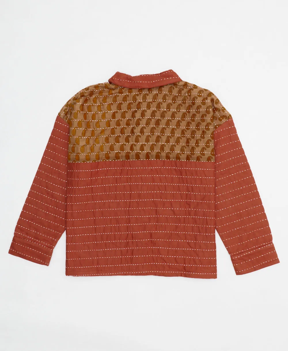 Quilted Chore Jacket - Rust - No. 240502 - Medium
