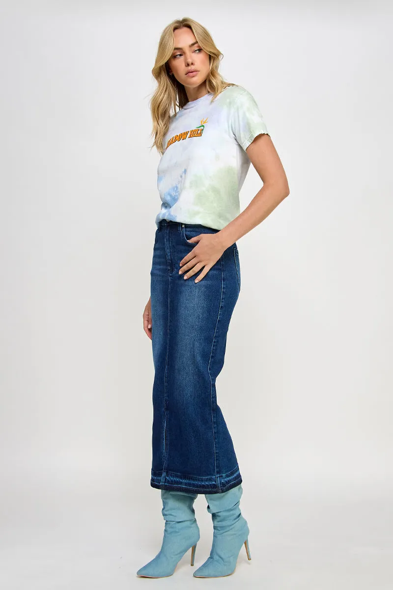 RELEASED HEM MAXI SKIRT