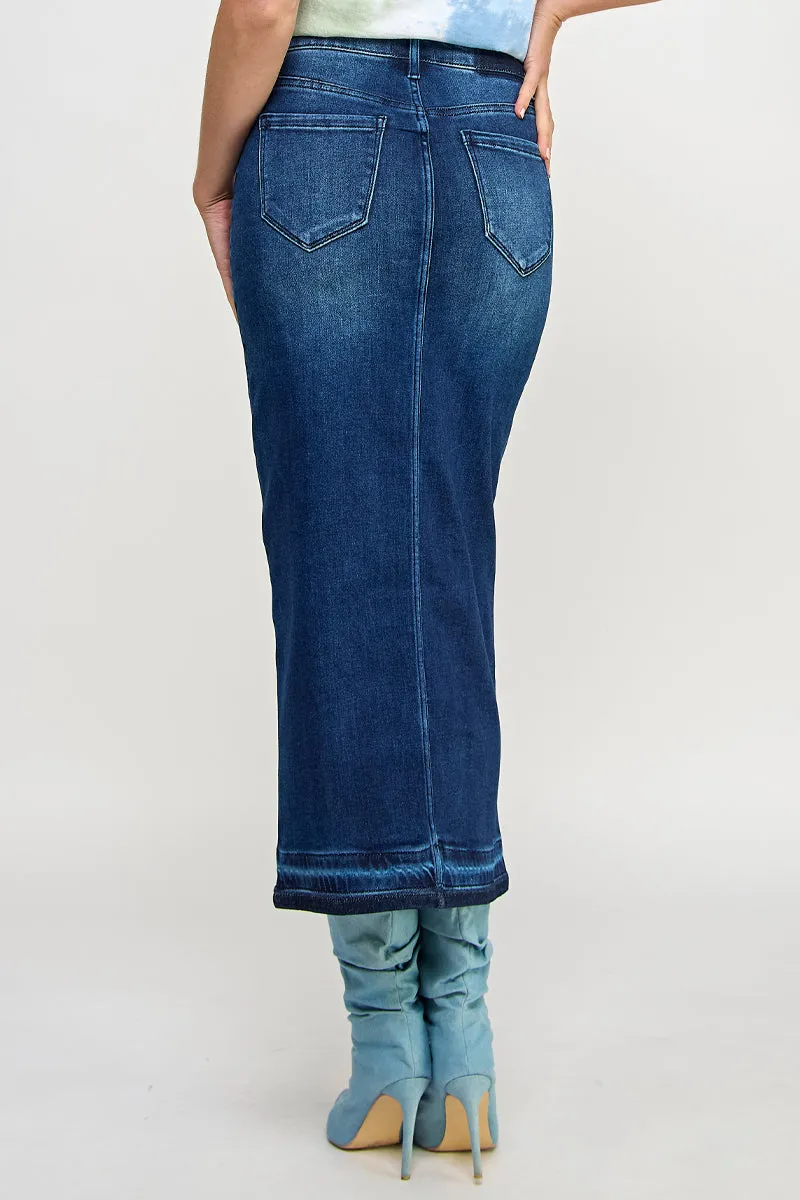 RELEASED HEM MAXI SKIRT