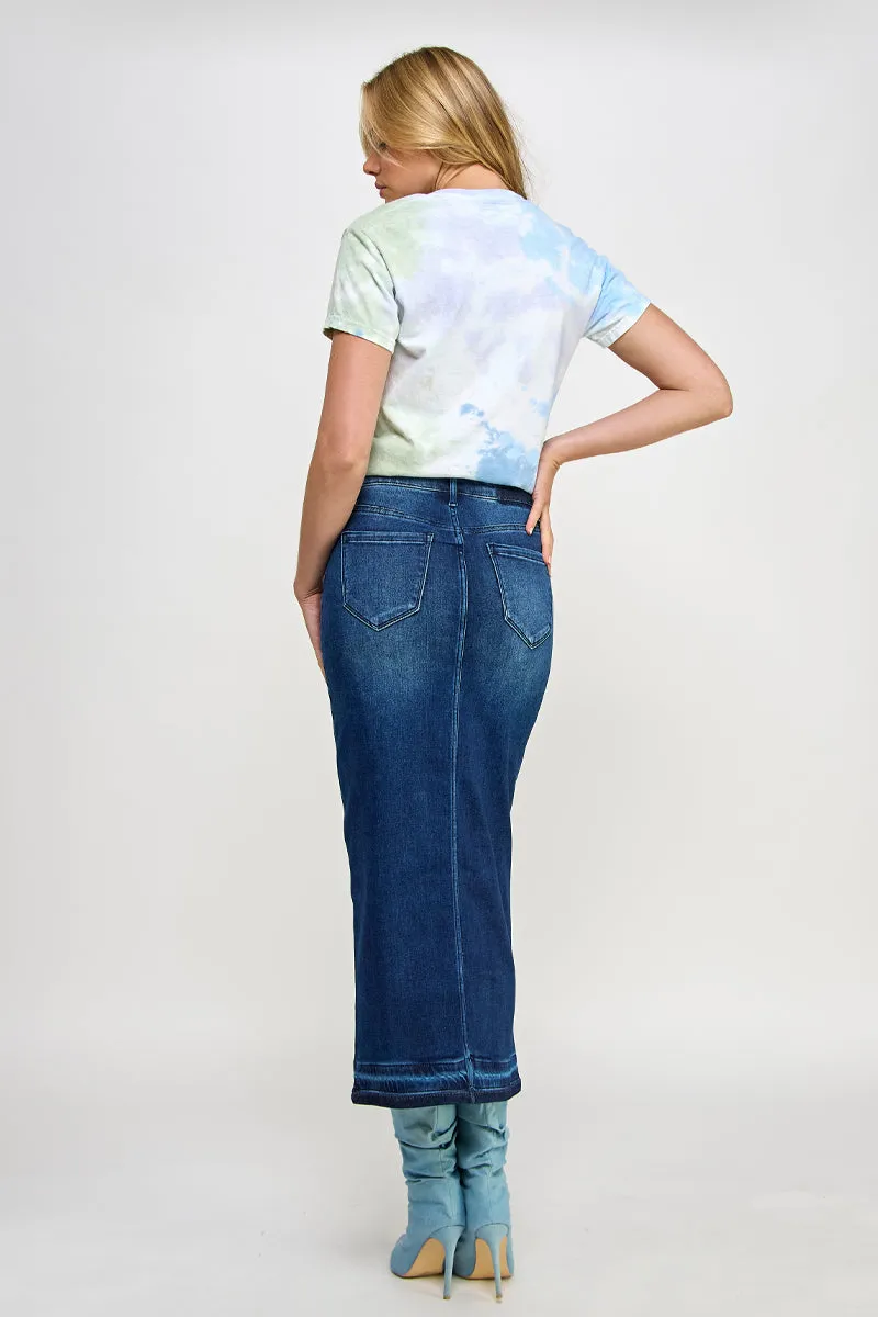 RELEASED HEM MAXI SKIRT