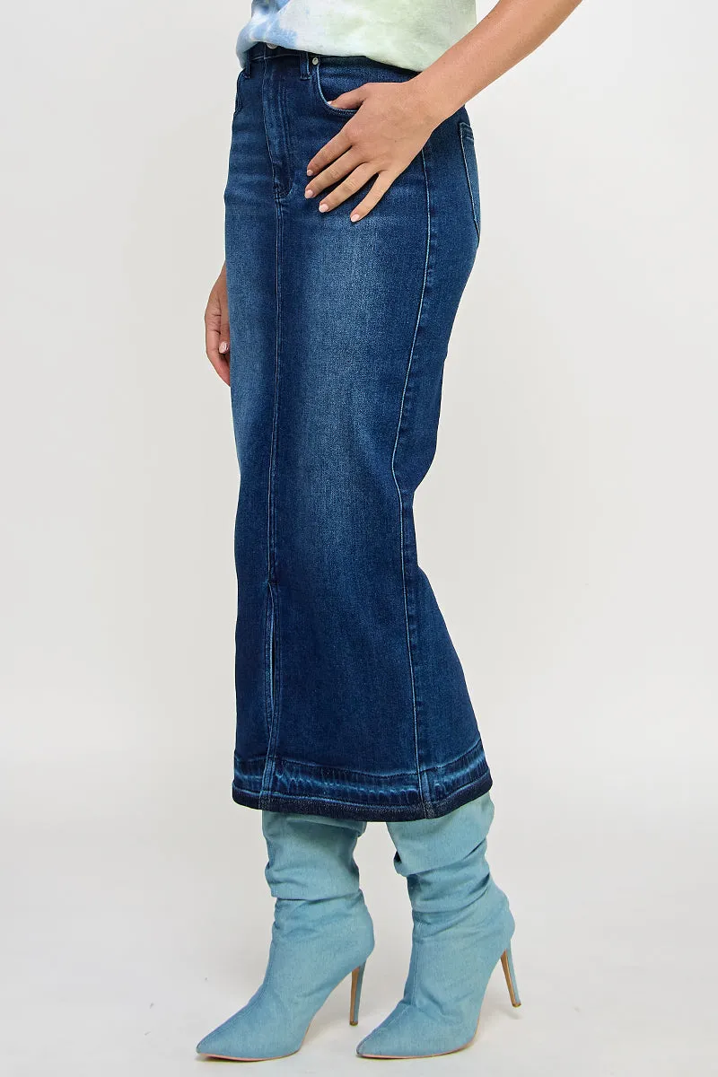 RELEASED HEM MAXI SKIRT