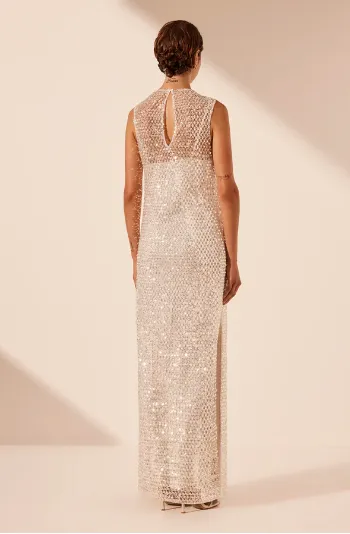 Shona Joy Asteri High Neck Maxi Dress
