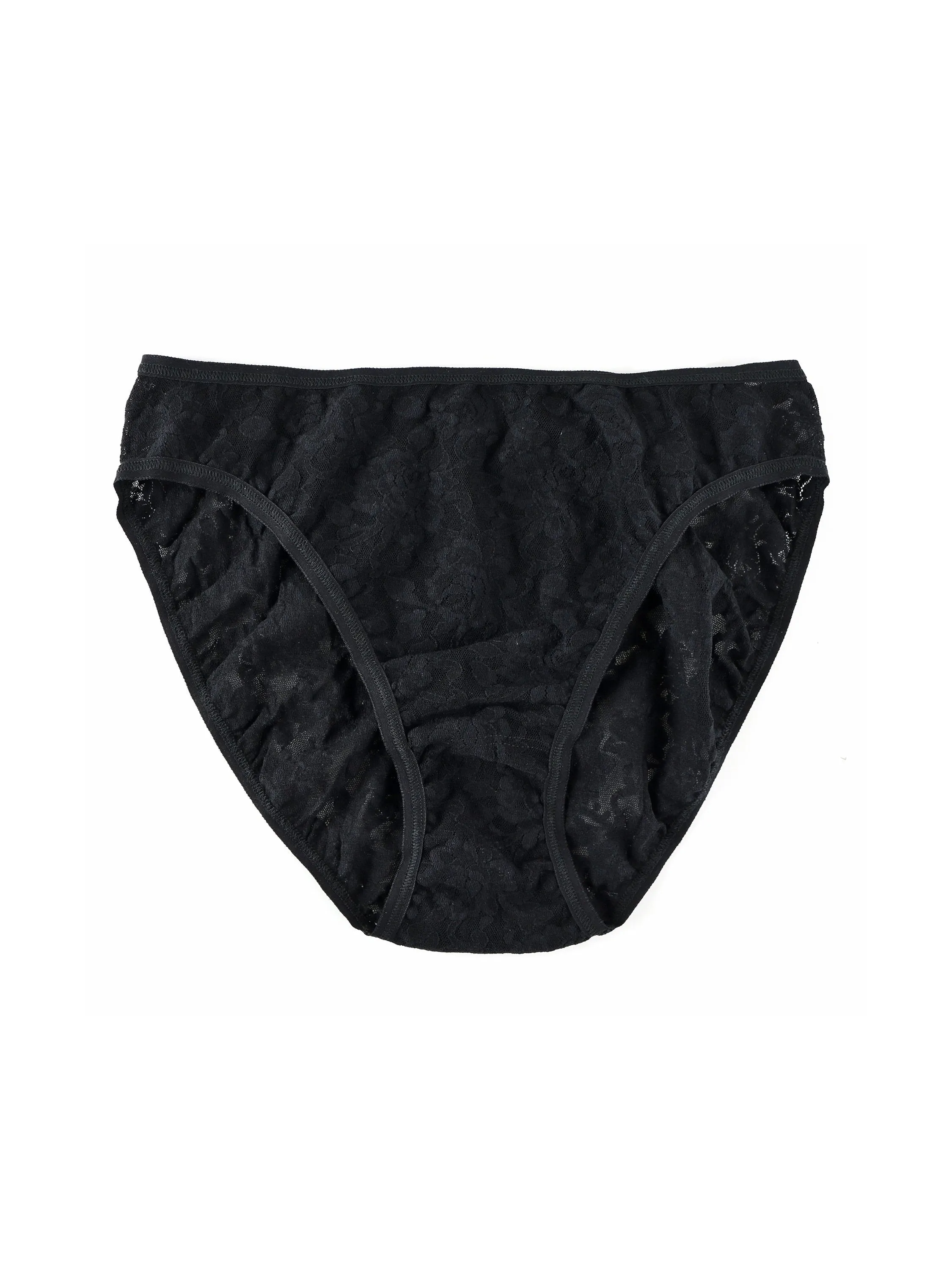 Signature Lace High Cut Brief Black