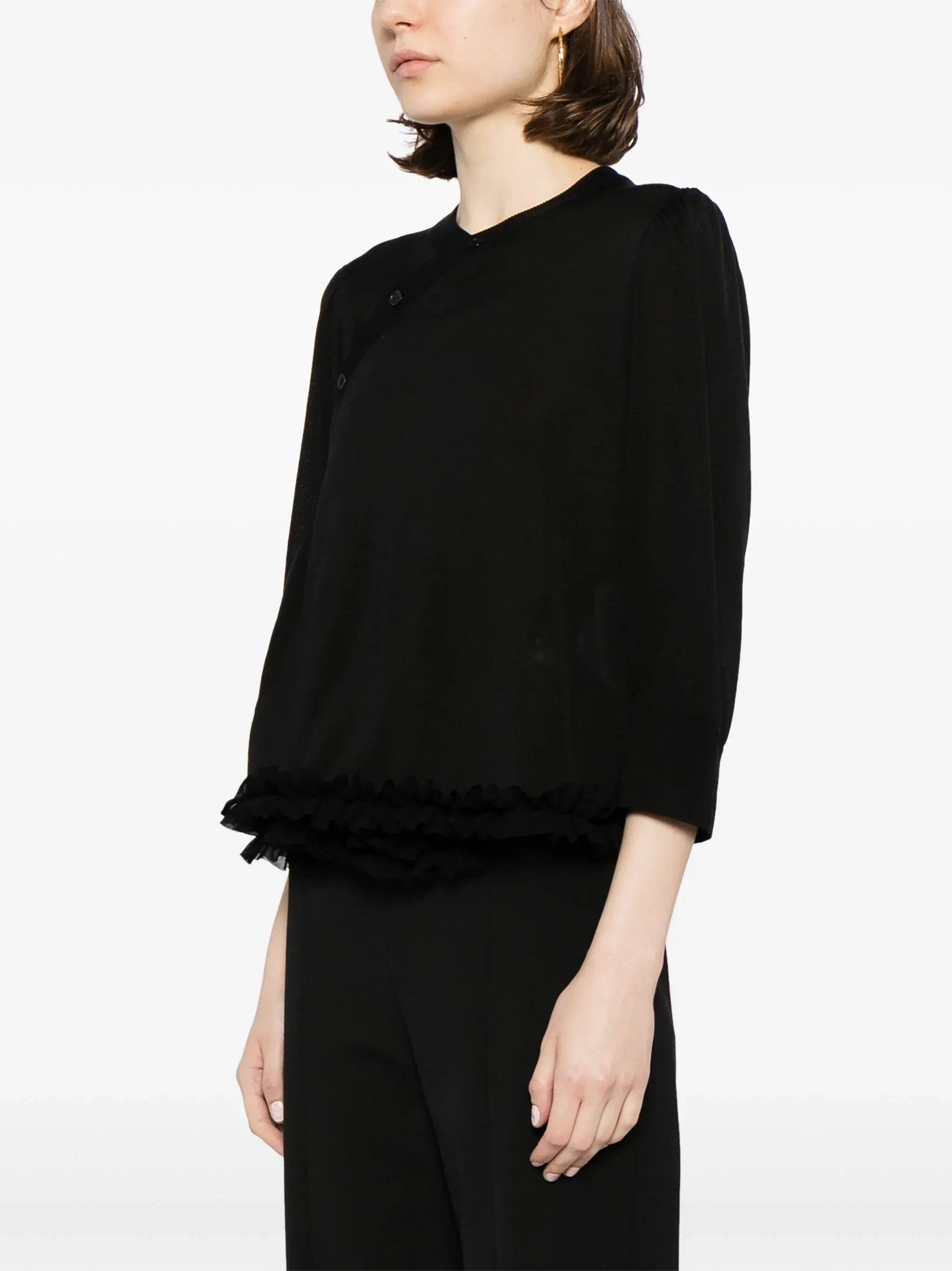 Silk Knit X Polyester Georgett Dress