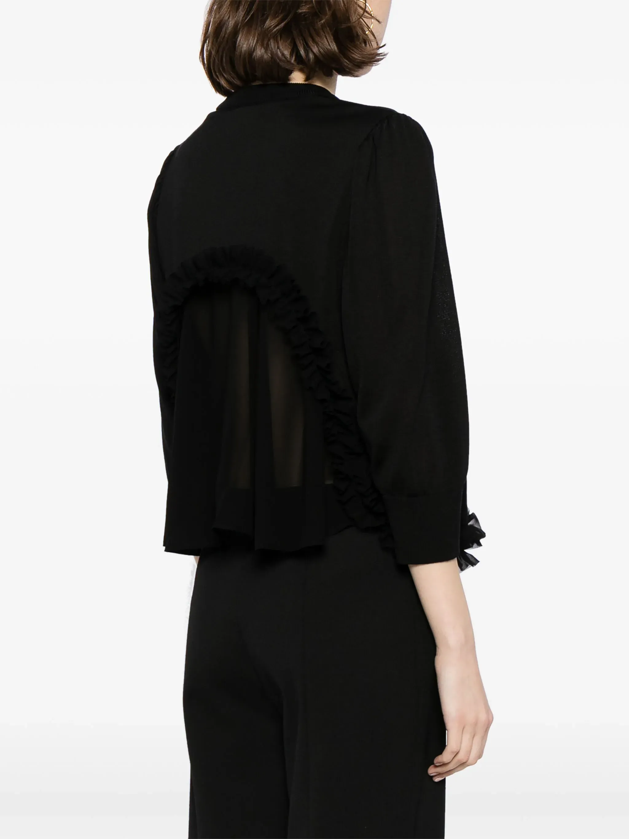 Silk Knit X Polyester Georgett Dress