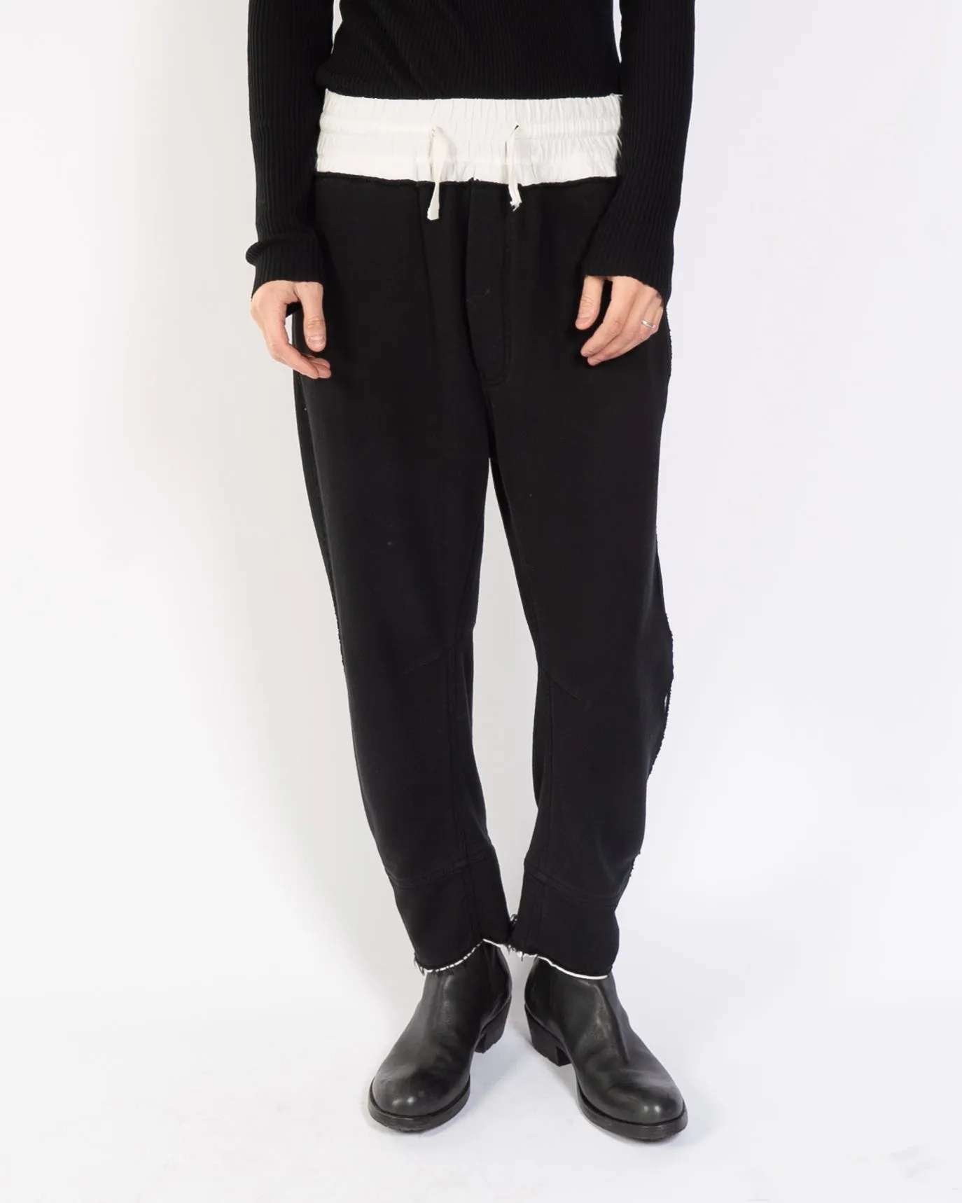 SS18 Black & White Distressed Sweatpants