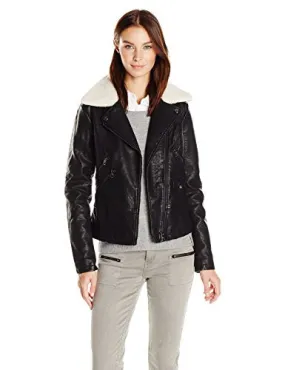 Steve Madden Women's Fashion Outerwear Jacket, Black Iafbk, M