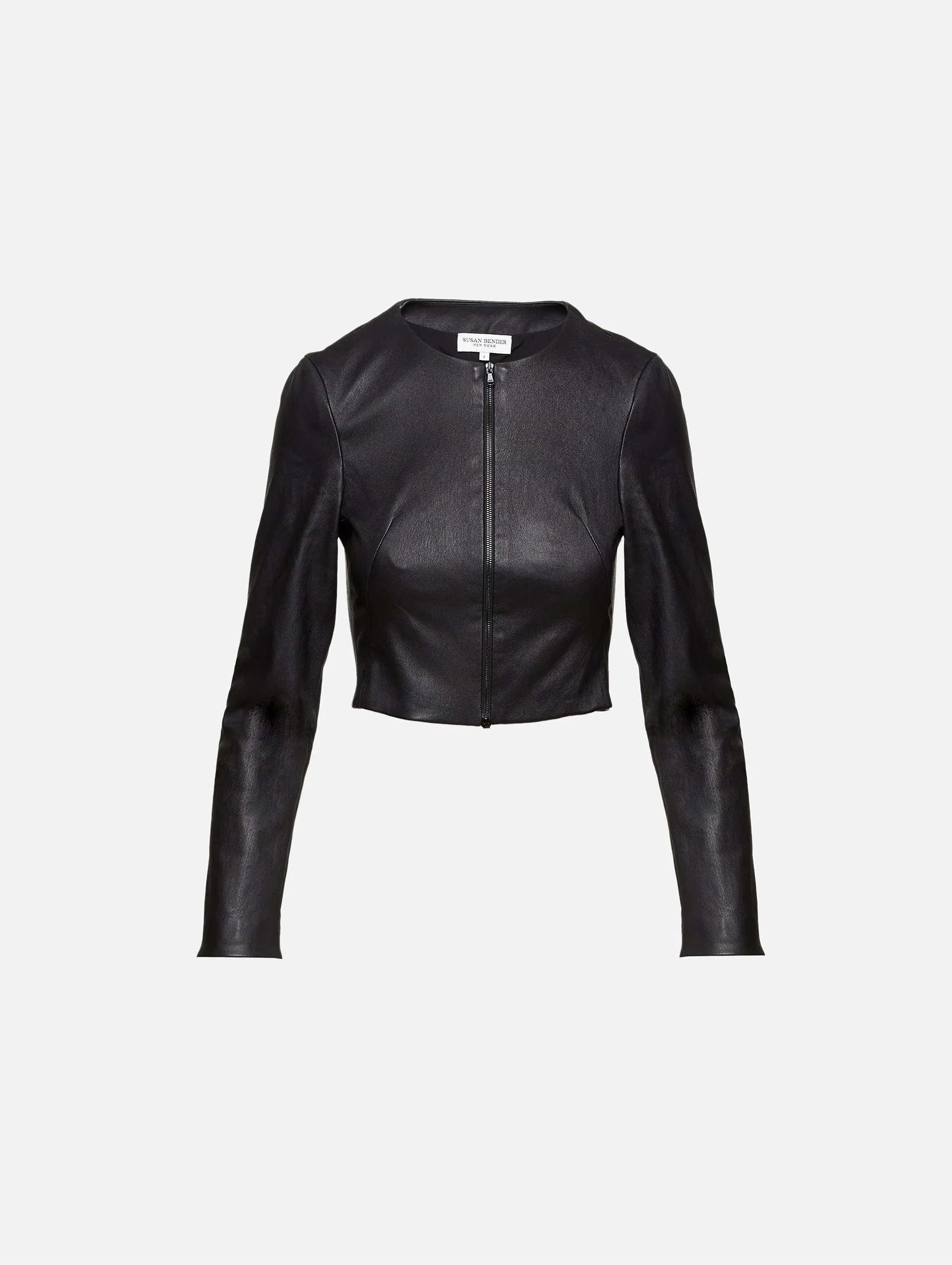 Stretch Leather Jacket