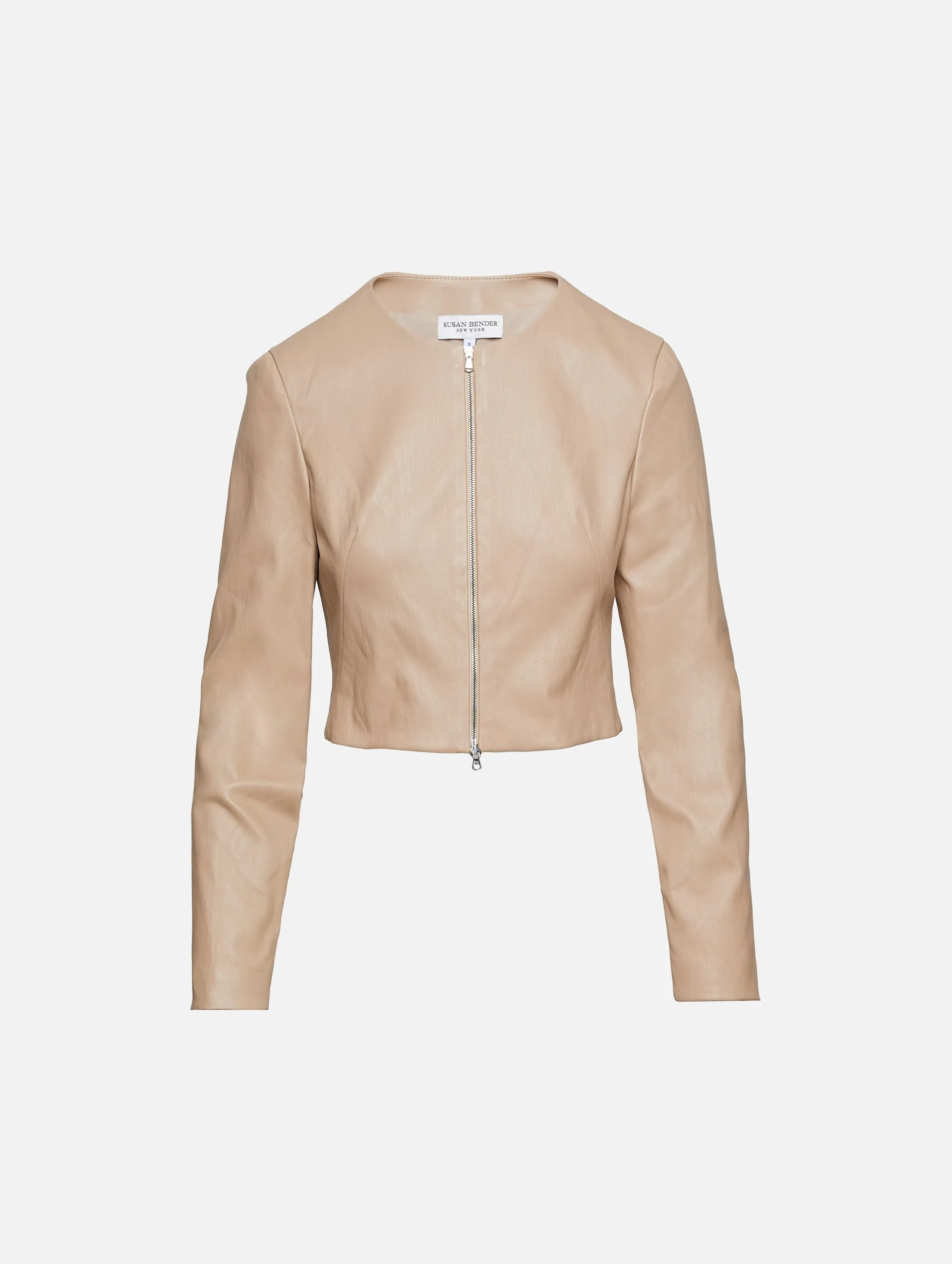 Stretch Leather Jacket