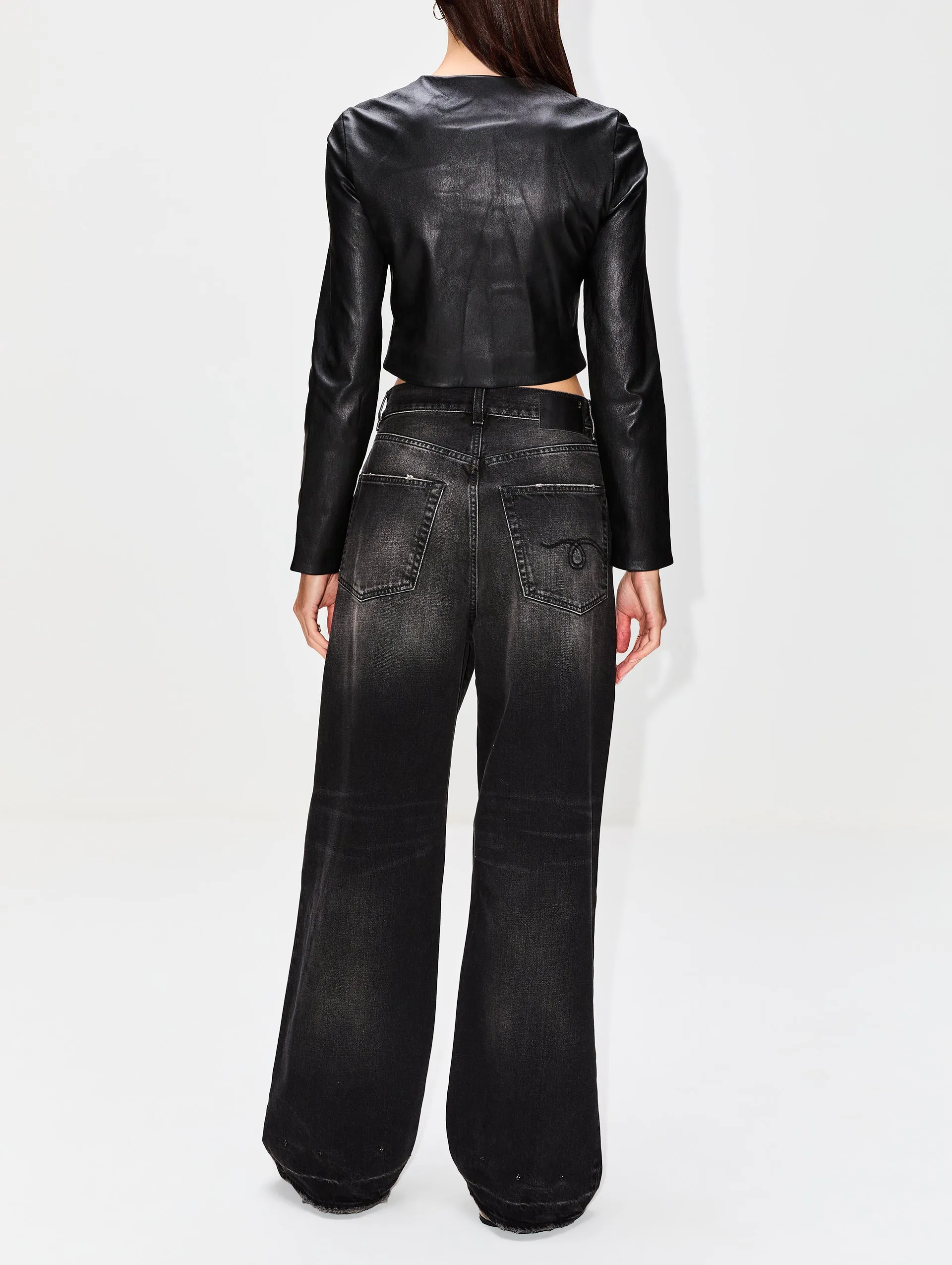 Stretch Leather Jacket