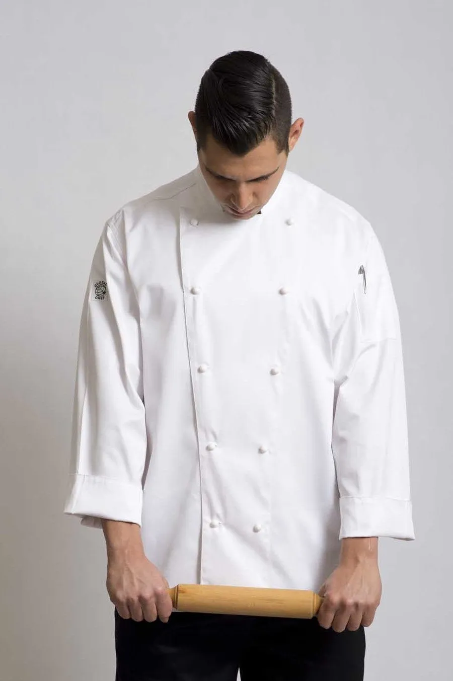 Traditional White Long Sleeve Chef Jacket