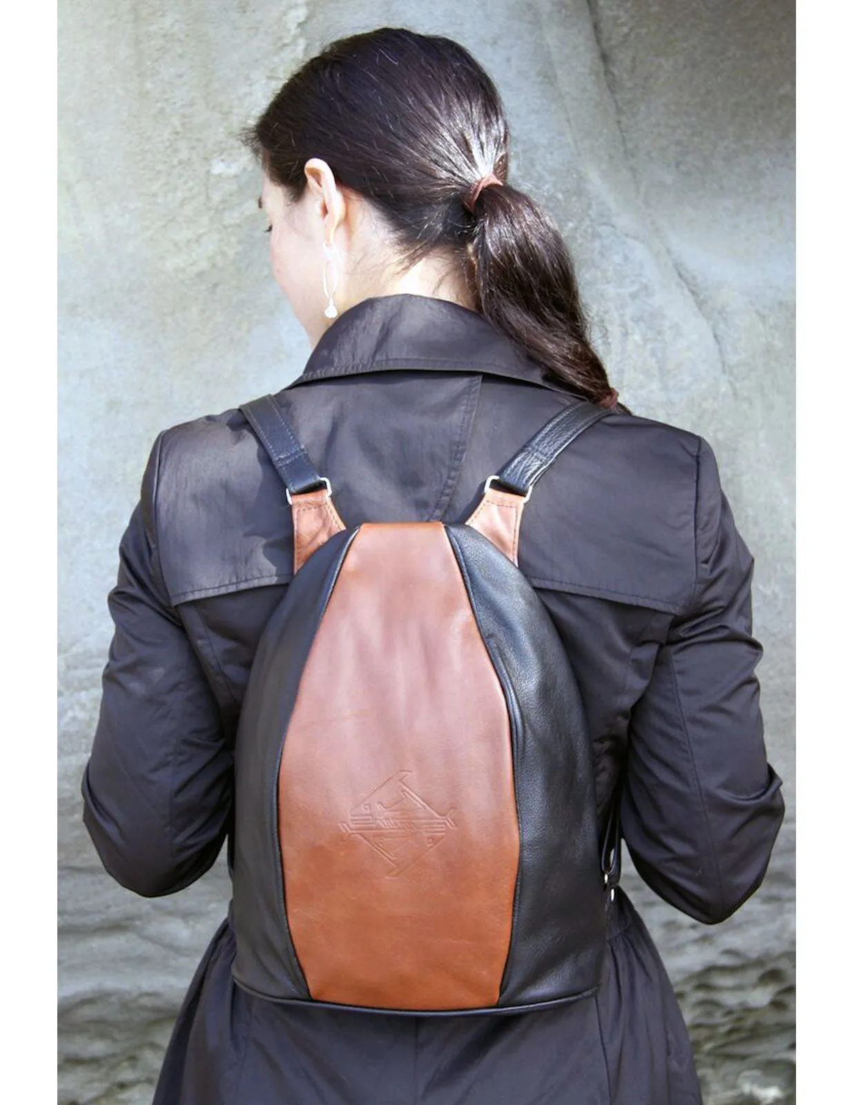 Turtle Backpack - Classic Natural Leather Backpack