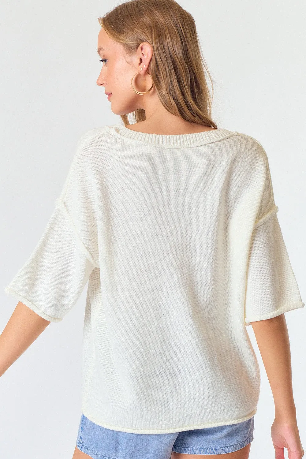 Valentine XOXO Short Sleeve Knit Top