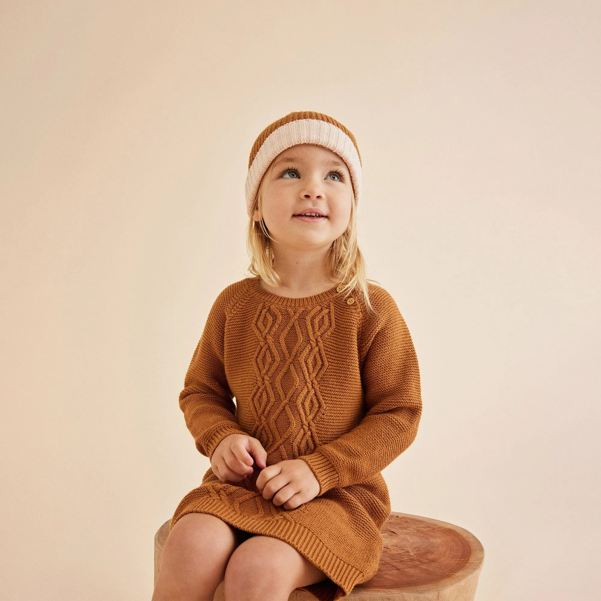 Wilson & Frenchy - Knitted Cable Dress Spice
