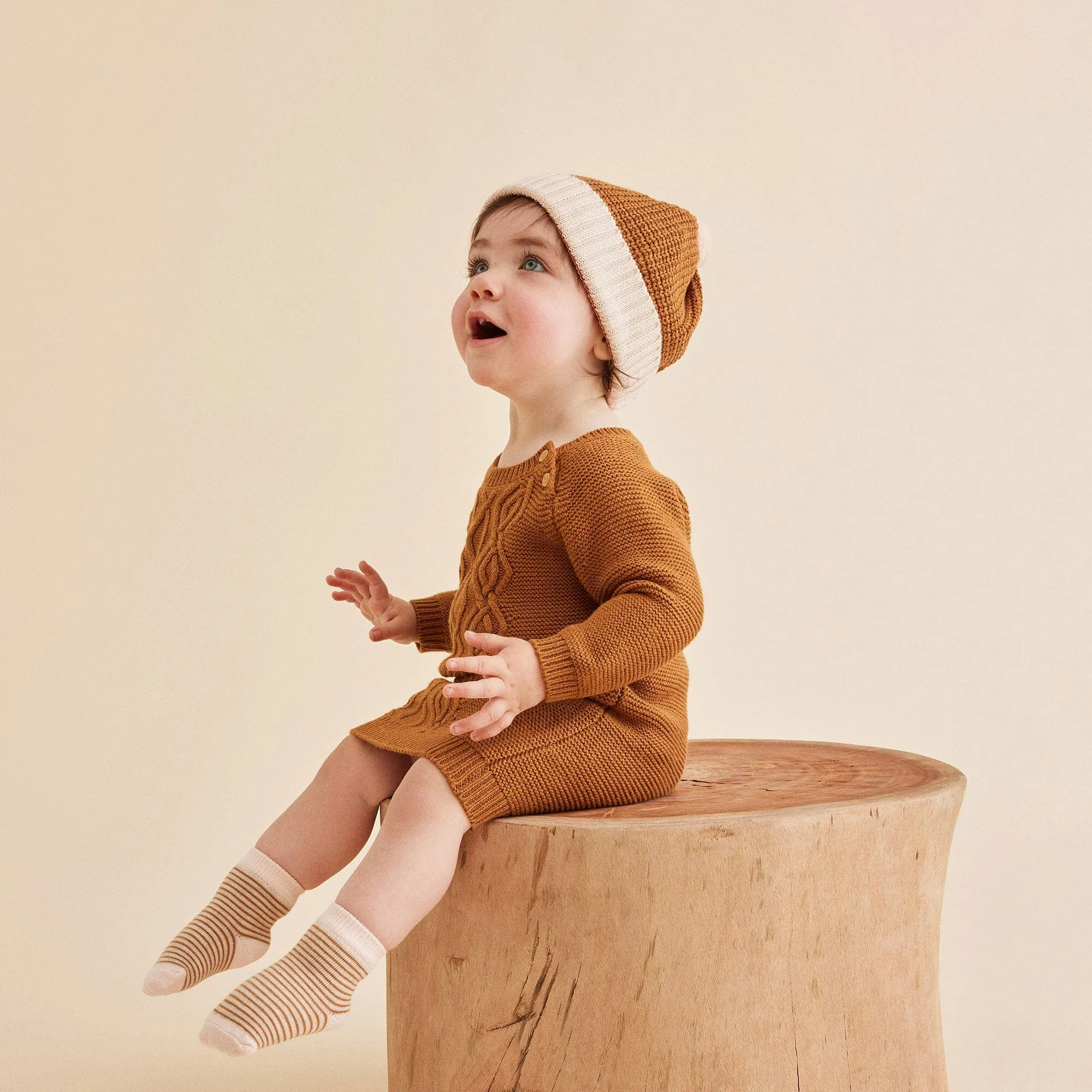 Wilson & Frenchy - Knitted Cable Dress Spice