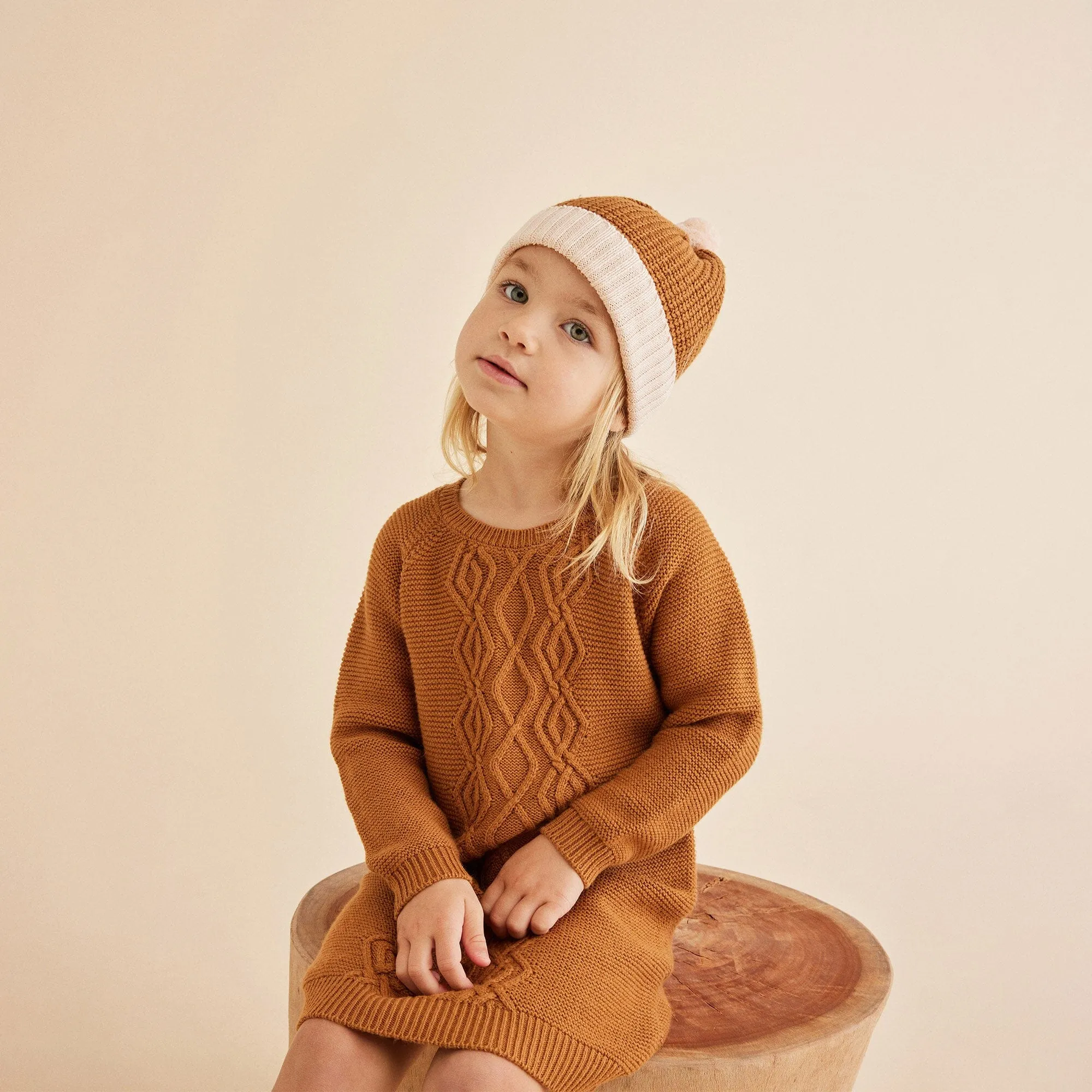 Wilson & Frenchy - Knitted Cable Dress Spice