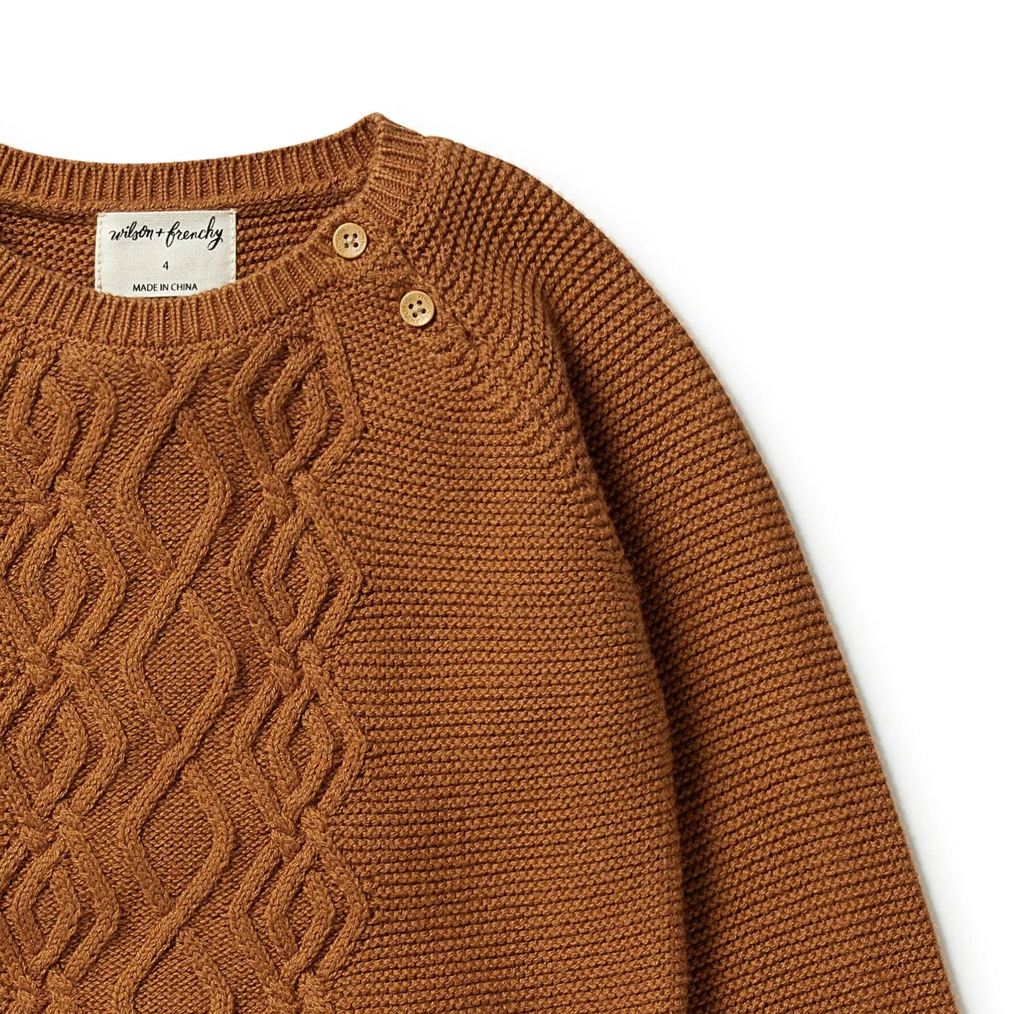 Wilson & Frenchy - Knitted Cable Dress Spice