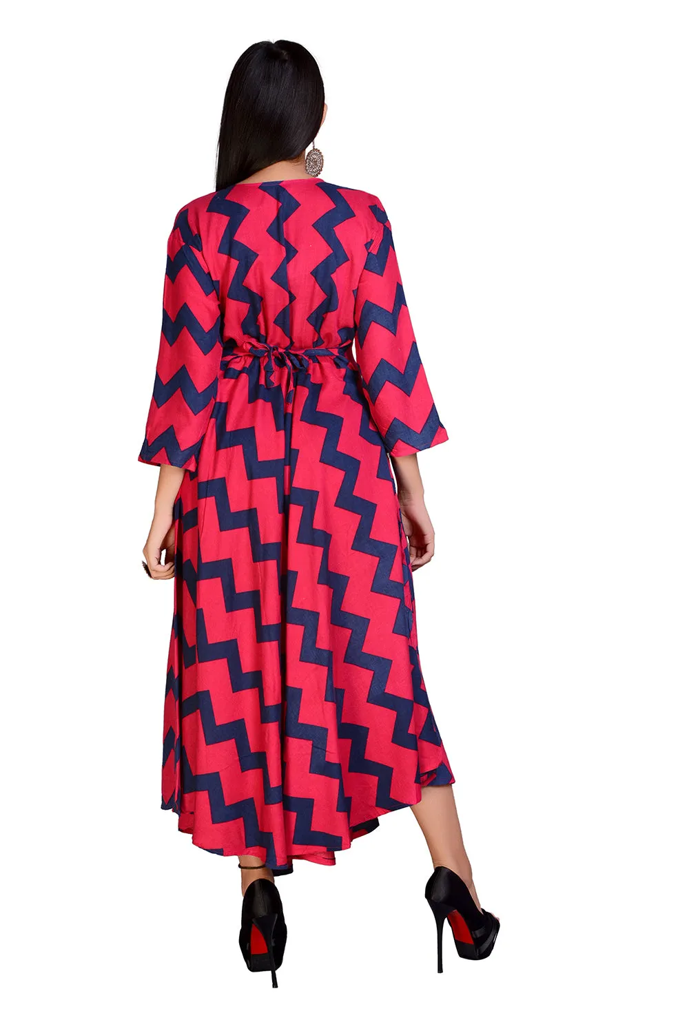Women Trendy Printed  Fashionable Long Dress
