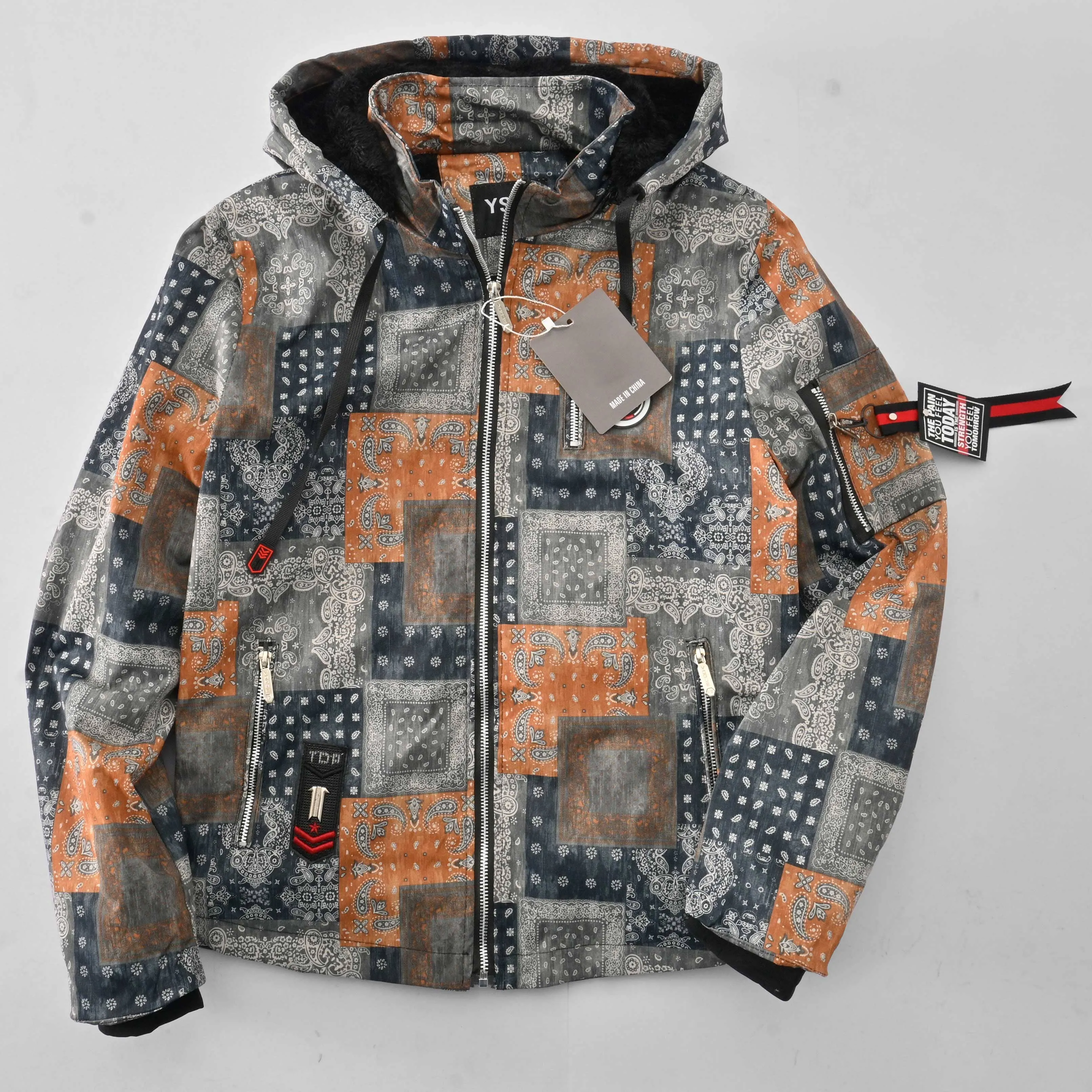 YSSK Homme Men's AH Long Sleeve Hooded Zipper Jacket