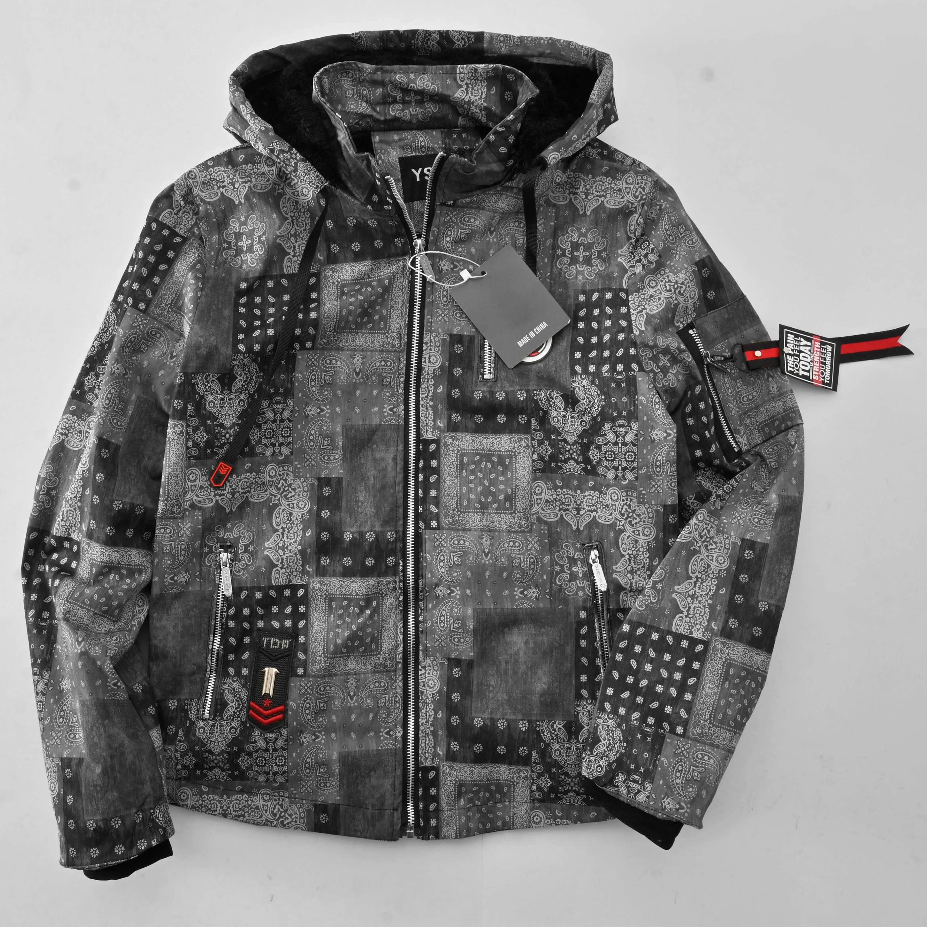 YSSK Homme Men's AH Long Sleeve Hooded Zipper Jacket