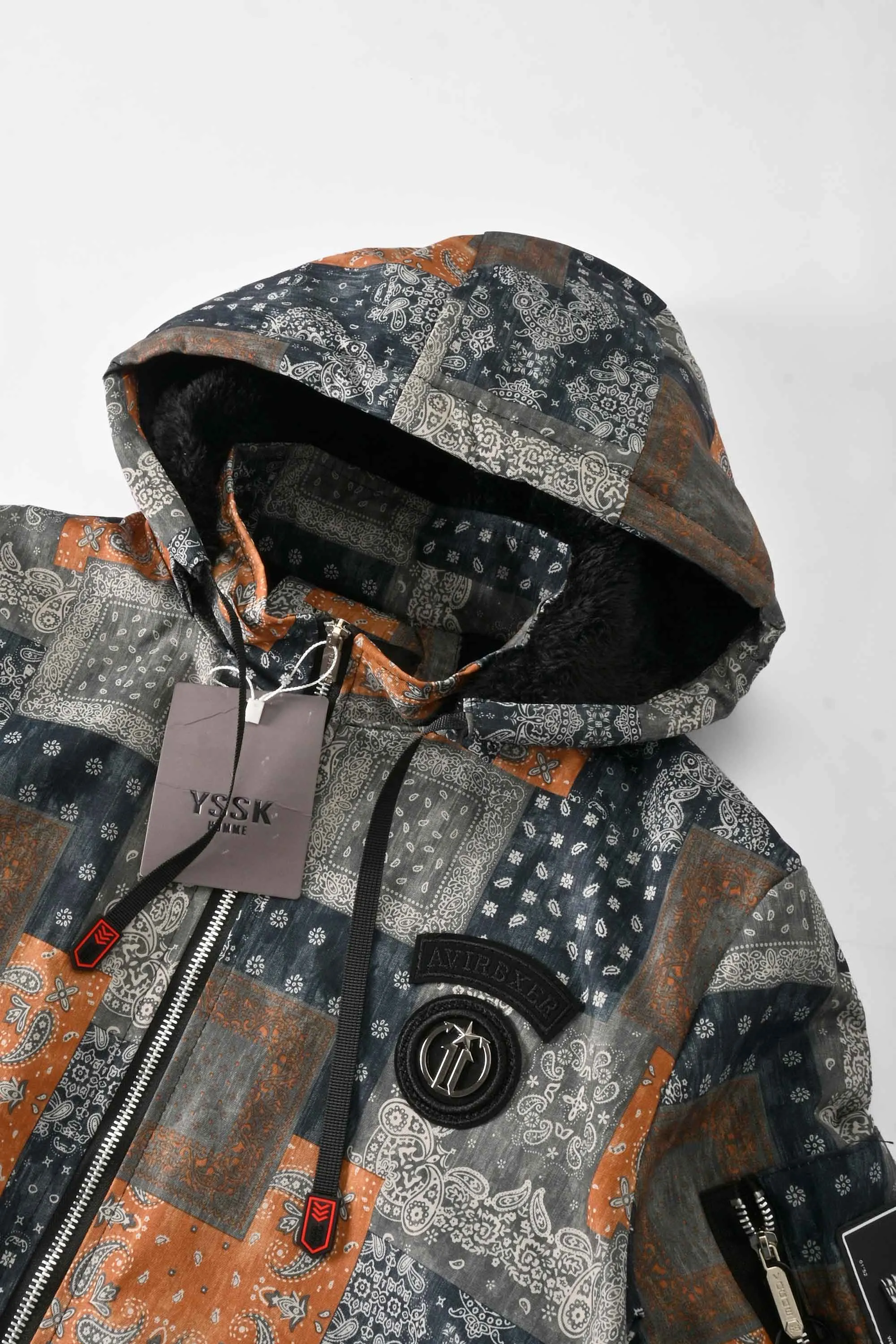 YSSK Homme Men's Avirbxer Long Sleeve Hooded Zipper Jacket